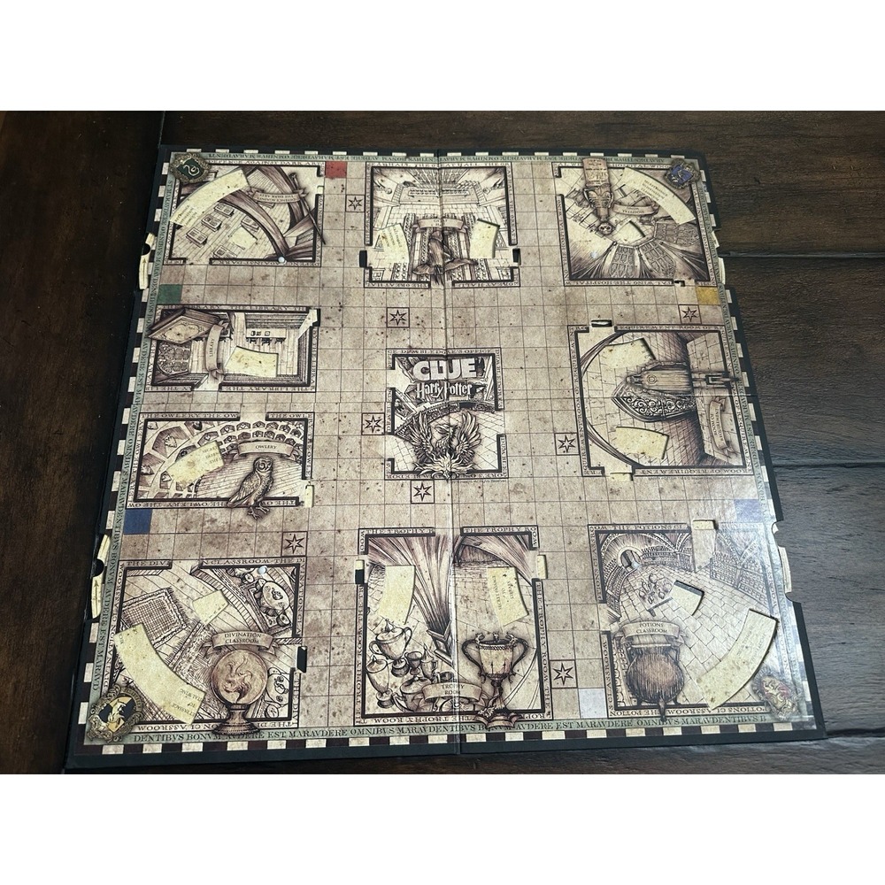 2016 HARRY POTTER Moving Clue Game‎ Replacement Board And Instructions
